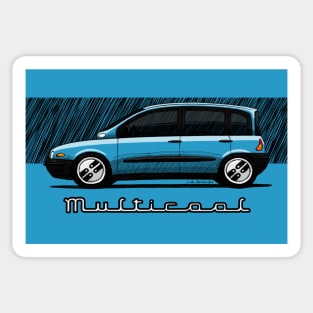 My drawing of the most bizarre, clever and cool minivan ever Sticker